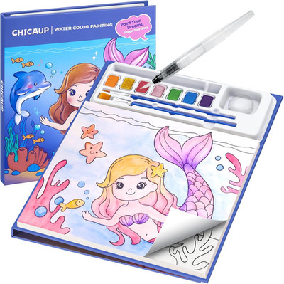 Paint with Water Coloring Books for Kids, Mess Free Watercolor Painting Kit Pain