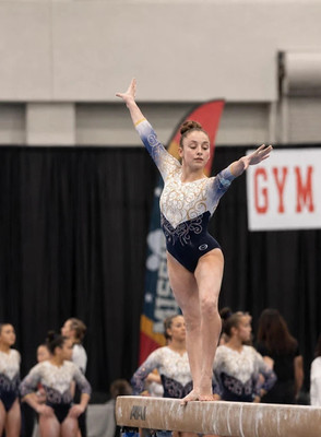 ATHLETE WORN Ozone gymnastics Leotard AM Medium SWAROVSKI Elite Competition Team