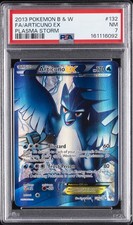 2013 POKEMON BLACK & WHITE PLASMA STORM #132 FULL ART/ARTICUNO EX PSA 7 on eBay