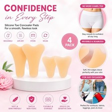 ILIORGOGO Silicone Toe Concealer Pads Beige 4...