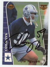 Dat Nguyen-Signed 1999 Edge Triumph #T146 Trading Card (Cowboys)