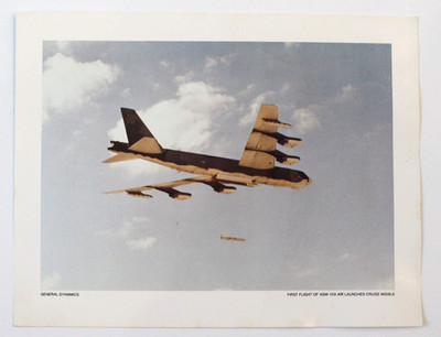 1st Flight General Dynamics Air Launched Cruise Missile AGM-109 from B-52 Print