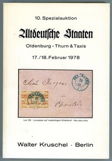 10. Kruschel 1978 Old German States Oldenburg Thurn Taxis
