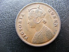 W512 India Quarter Anna 1862 FREE POSTAGE