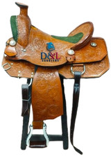Horse Saddle Western Leather Ranch Roping Wade Tree A Fork Work Tack Equestrian
