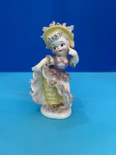 Vintage 1950's Lipper Mann Naughty Flirty Dancing Bloomer Girl 7" Figurine