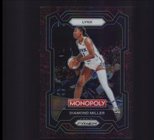 2024 Panini Prizm Monopoly WNBA - Diamond Miller #9 Classic Icons Red Prizm