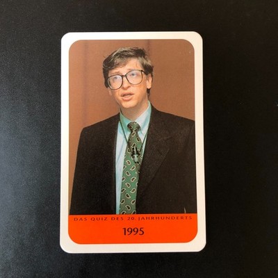 Bill Gates 1997 Harenberg Das Quiz 20. Jahrhunderts #1197 (German Card)