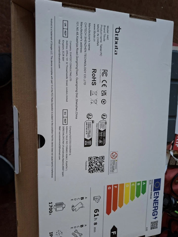 Tibuta Tablet-a40 B RAM, 64 gb speicher, Schwarz Android 15 - Bild 3 von 3