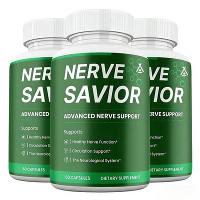 Nerve Savior Capsules, Max Strength, NerveSavior for Nerve Health ( 3 pack)
