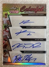 2024 Leaf Vivid Roman Anthony Kristian Campbell Teel Montgomery Quad RC Auto 1/9