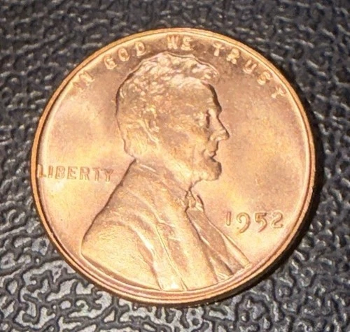 1952-P Lincoln Wheat Cent Penny UNC Philadelphia US Mint 1C Coin