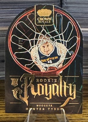 HUNTER TYSON 2023-24 CROWN ROYALE ROOKIE ROYALTY GOLD DIE CUT RC /10 Q4128
