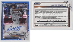 2021 Bowman Sapphire Edition Chrome Prospects Auto Adinso Reyes #BSPA-AR Auto