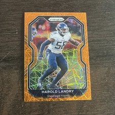 Harold Landry 2020 Panini Prizm #108 Orange Lazer Prizm - Tennessee Titans
