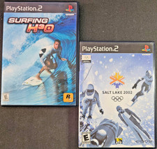 SURFING H3O and SALT LAKE 2002 - Sony PlayStation 2 - PS2 Video Games (BUNDLE)