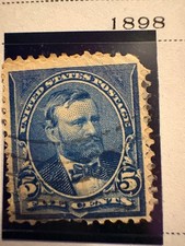 US Stamp Scott #281 Ulysses S. Grant 5C Postmarked 1898-1899 Used
