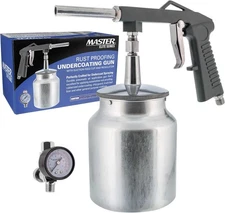 Master Elite Undercoating Spray Gun with Regulator & 25 oz Suction Feed Cup - Pn