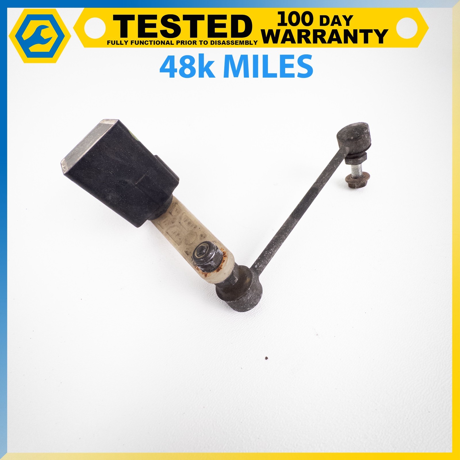 08-19 MASERATI GRANTURISMO REAR LEFT DRIVER SIDE SUSPENSION LEVEL SENSOR OEM