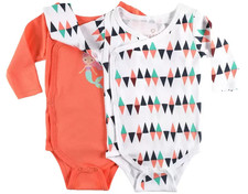 2x Wickel Body Gr.44 50 NEU PinkorBlue 100%Baumwolle langarm set baby frühchen