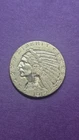 1912 GOLD USA $5 DOLLAR Indian Head Half Eagle 8.6 Grams Of Gold