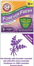 Arm  Hammer Lavender Essential Oils Clumping Cat Litter 18 lbs Clumping Litter