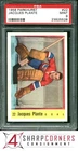 1958 PARKHURST #22 JACQUES PLANTE CANADIENS HOF POP 8 PSA 9