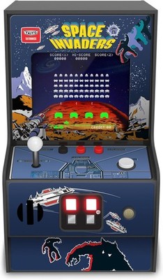 Space Invaders Collectible Arcade Machine with Dimensions 7.2 x