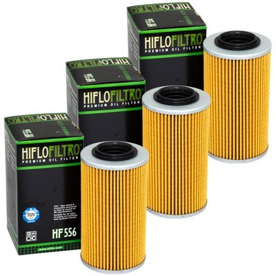 Ölfilter Set 3 Stück Hiflo HF556 für Bombardier Quest 650 XT Max Bj. 2002-2005
