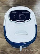 Costway Foot Spa Pro Electric Foot Bath Massager, Red Light, Shower, 500W