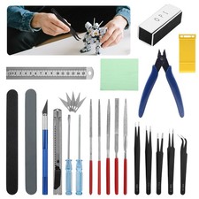 27Pcs Gundam Basic Modeler Tools Craft Repair Kit for Car Model Hobby Building