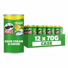 Image of Pringles Sour Cream & Onion Sharing Crisps 70g & 165g Packs - Bulk Value