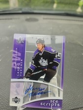 2007-08 UD Trilogy Ice Scripts Lauri Tukonen Auto #IS-LT Vancouver Canucks