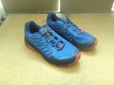 KARRIMOR SABRE V3 RUNNING TRAINERS - UK SIZE 4 -USED , GOOD COND