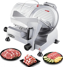 Commercial Meat Slicer, 10 Inch Electric Food Slicer, 240W Frozen Meat Deli Slic