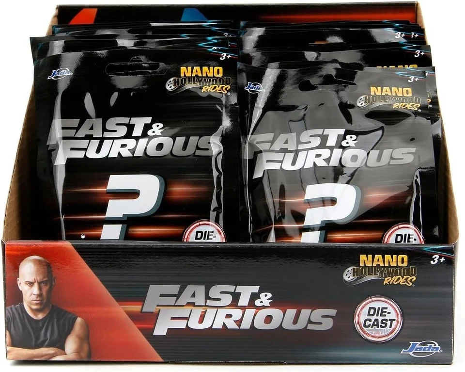 Jada Nano Fast & Furious Die-Cast Mini Cars Set 12 Nano Rides da 1,65" da col... - Immagine 3 di 4