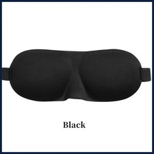 3D Contoured Sleep Eye Mask - Men  Women Light Blocking Concave Blindfold