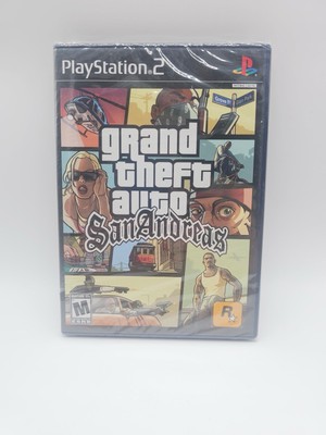 Grand Theft Auto San Andreas Sony Playstation 2, 2004 PS2 New Sealed