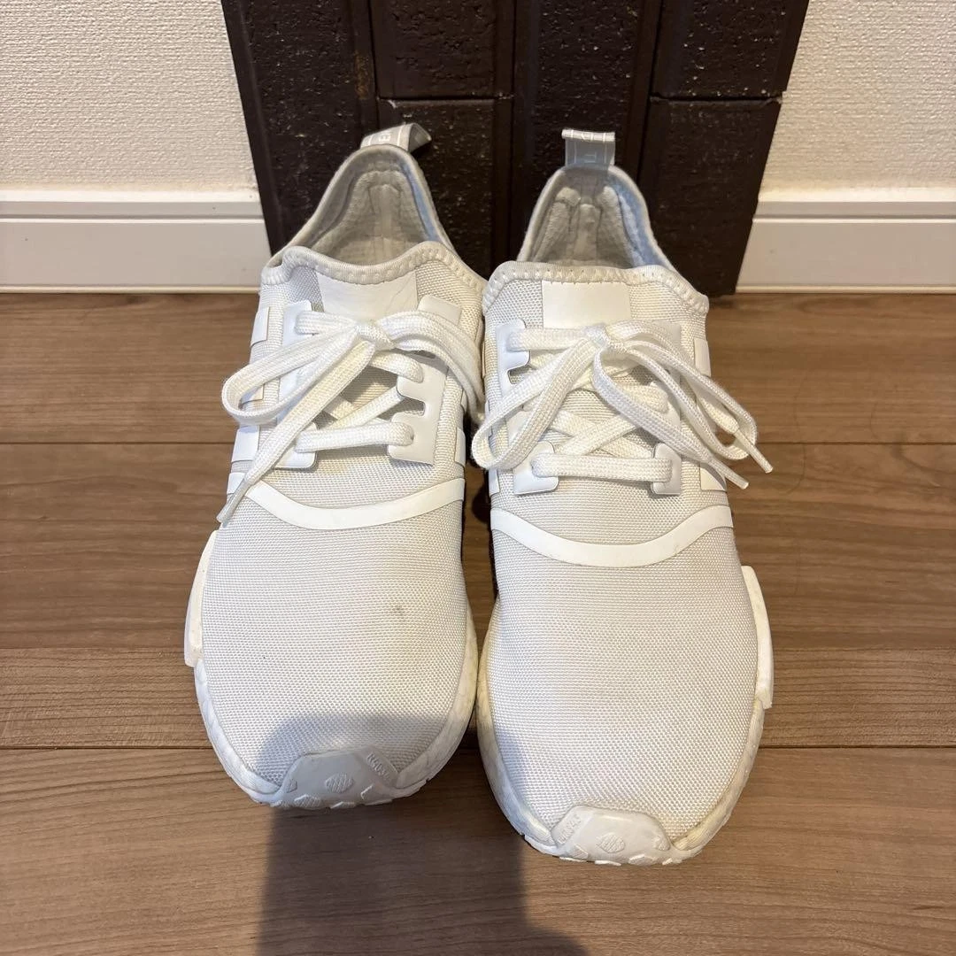 Adidas NMD R1 Sneakers Uomo Bianco Mesh Boost Suola US 9 5 Usate