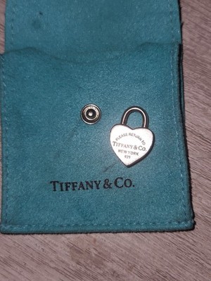 Tiffany & Co. Return to Tiffany Herz Schloss Charm Sterlingsilber Vorhängeschloss