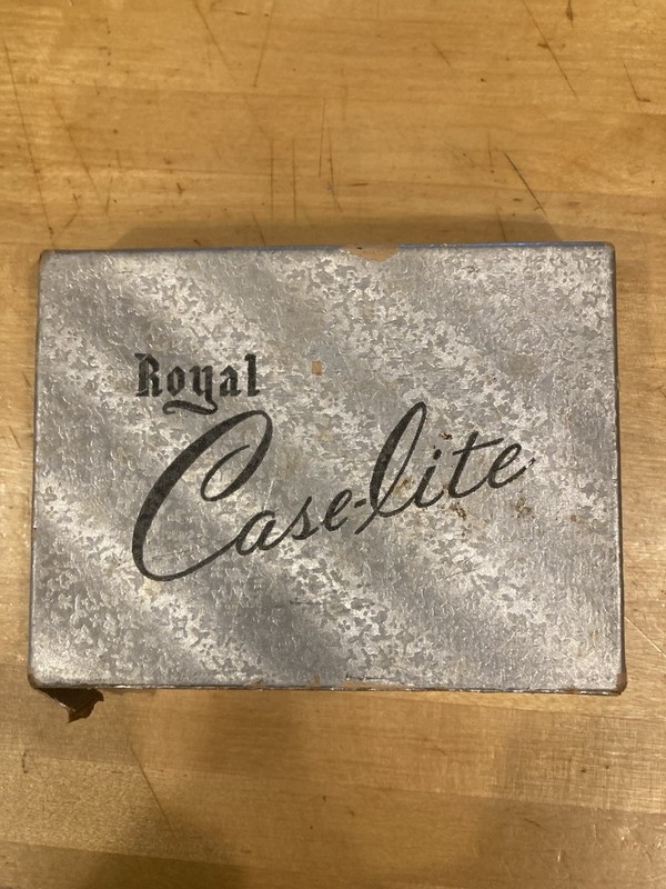 Vintage Royal Case-Lite Silver Tone Cigarette Case