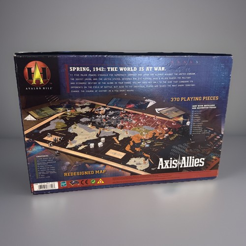 Axis & Allies 2004 Revised Edition, Avalon Hill w/ Artillery & Destroyer - Picture 2 of 7