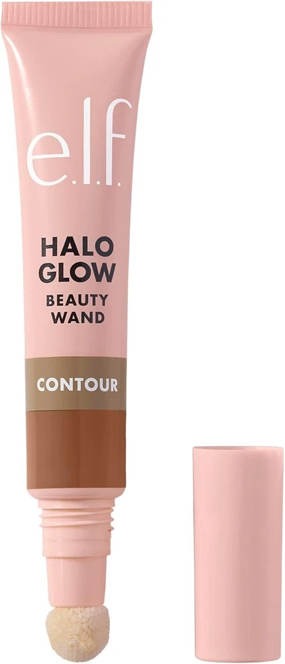 e.l.f. Halo Glow Contour Beauty Wand, Liquid Wand For A Light/Medium
