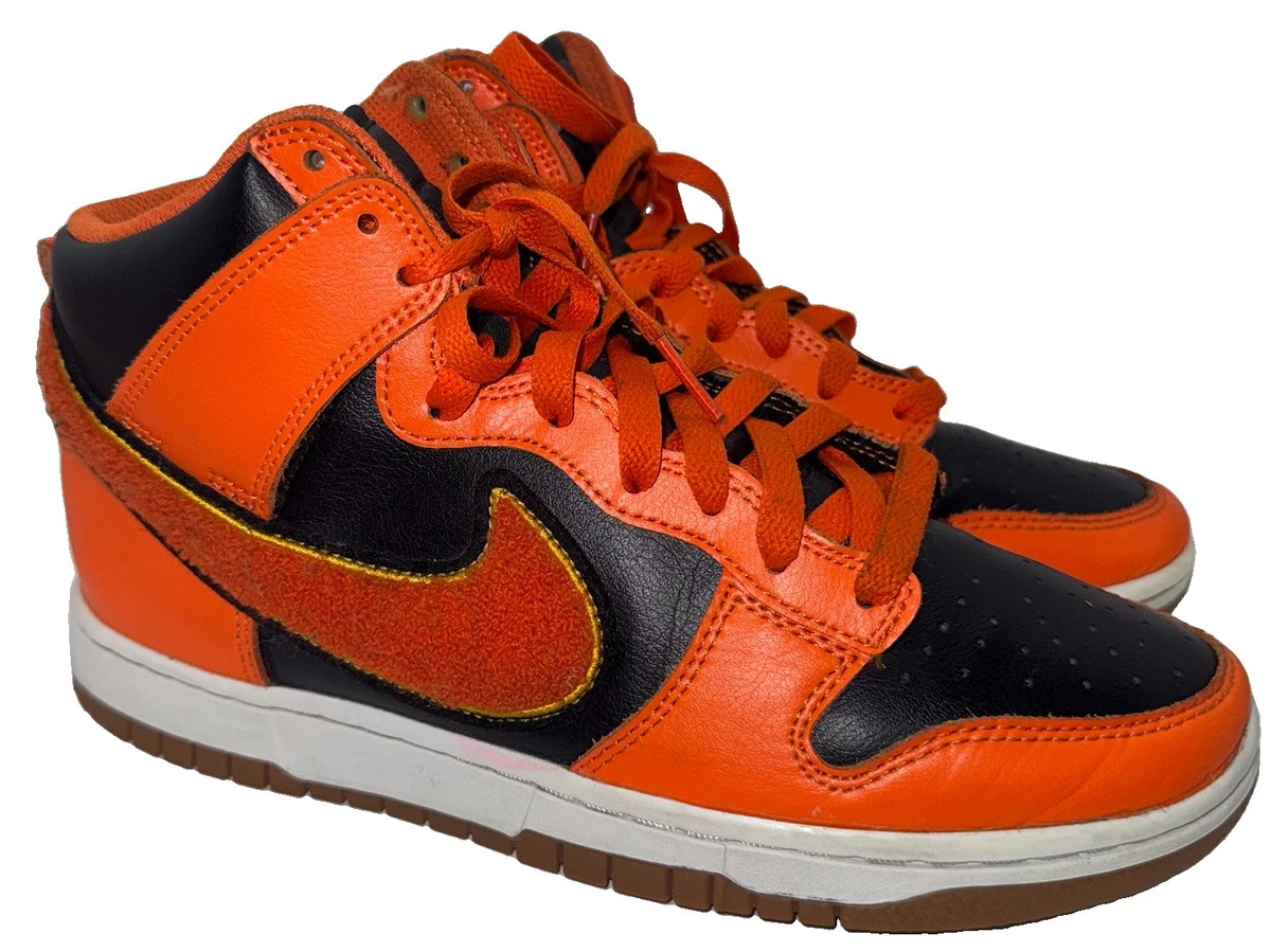 25+ Nike Dunk High Chenille Swoosh - Safety Orange for sale