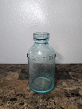 LARGE SIZE MELLIN'S INFANT'S FOOD BOSTON Vintage Antique Bottle