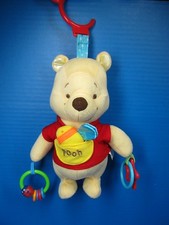 Disney Baby Winnie the Pooh Activity Hanging Toy Rattle Plush Stuffed Animal 10"