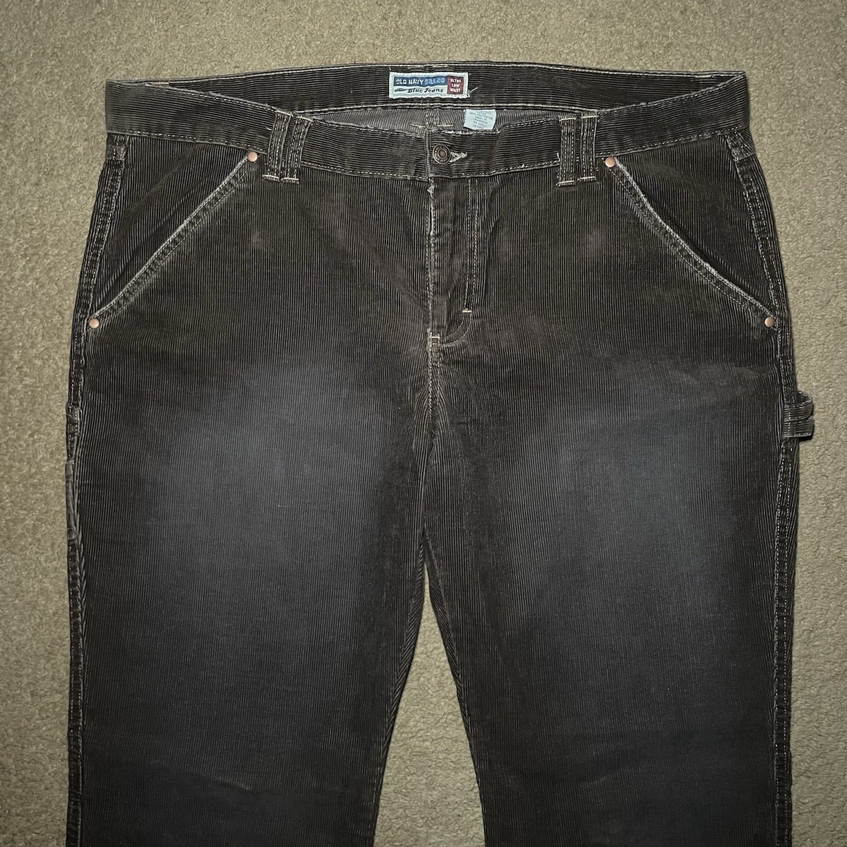 VTG Y2K Old Navy Corduroy Pants Women's HTF Sz 18 Ultra Low Rise