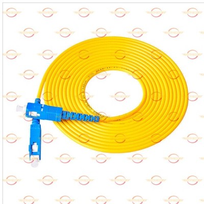 2PCS SC-SC UPC 10M Simplex 3.0mm PVC Single Mode Fiber Patch Cord Cable Jumper