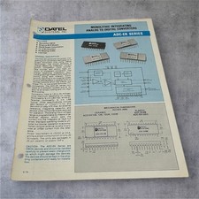 Datel Systems ADC-EK Series Analog to Digital Converter Data Sheet 1978 Vintage