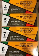Seven-Eight Hair Color -3 Shades of Brown 6 Pack